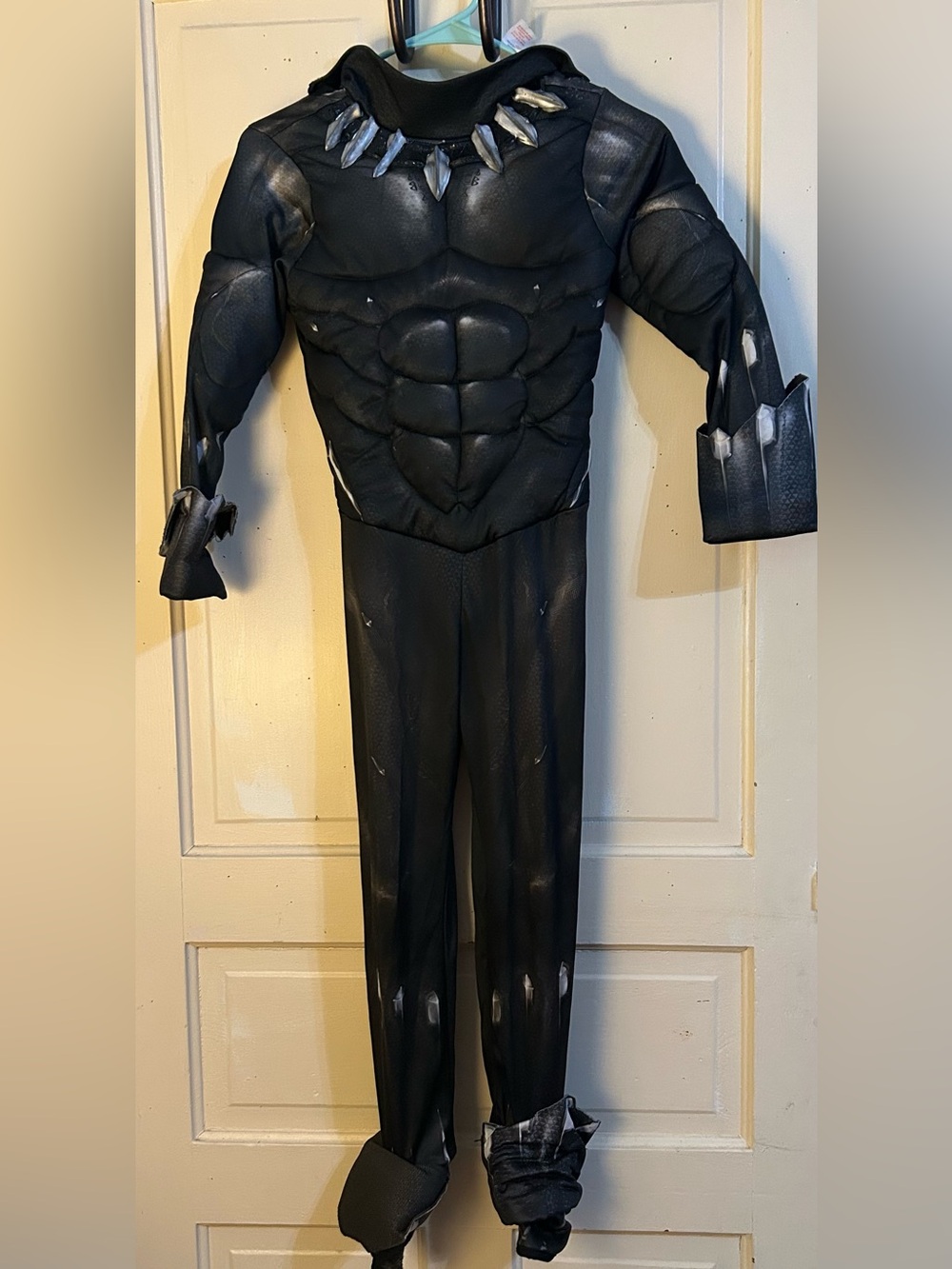 Marvel Black Panther Inspired Kids Superhero Costume - Black & Silver Accents